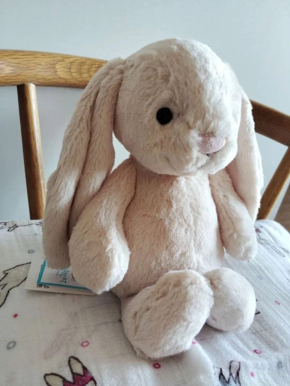 EXCLUSIVE Jellycat Bashful BUNNY JUNIOR in-hand Authentic NWT Shanghai creme